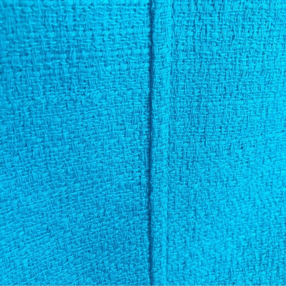 Zara jacket women's small bomber blazer turquoise blue‎ tweed textured NWT - Picture 11 of 14